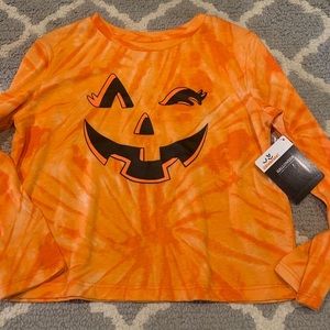 Girls pumpkin tie dye Halloween shirt NWT
